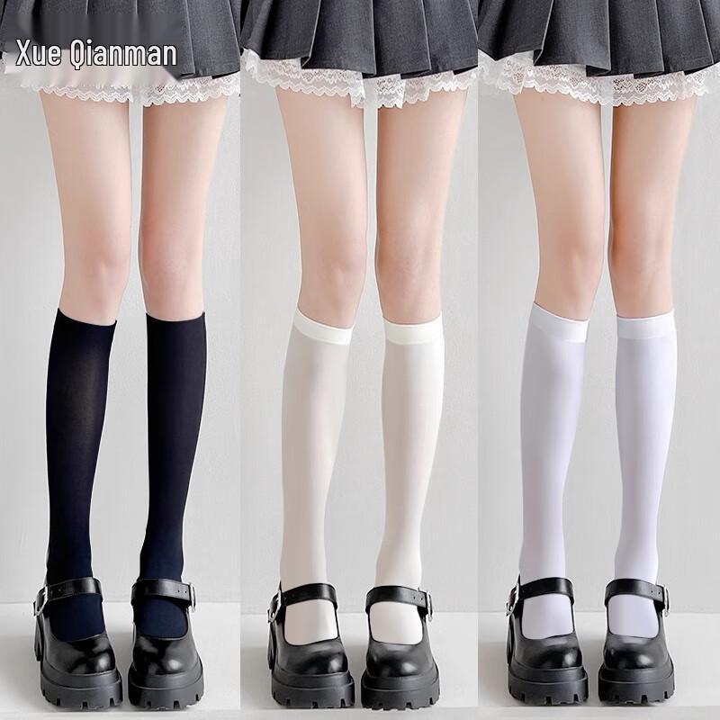 

Женские бархатные гольфы и носки в стиле JK One Size (80-130 lbs)