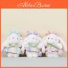 Cute Rabbit Plush Doll With Flower Decor For Bag Accessories