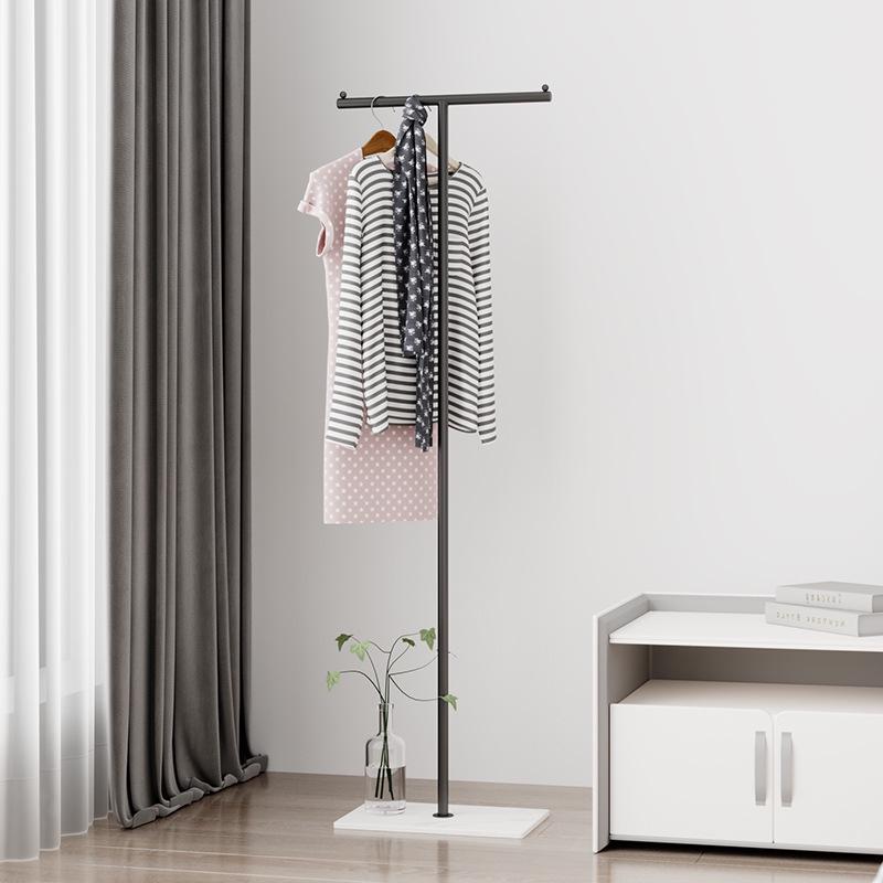 Space-Saving Floor-Standing Clothes and Hat Rack for Bedroom 