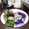 1pc Anime Cartoon Design Round Carpet Office Chair Mat, NonSlip Rug for Home Decor, Seasonal Gift, Suitable for Office