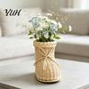 Reusable Party Decor Boots Shaped Imitation Rattan Storage Basket, Hand Woven Decorative Container, Breathable Container Large Capacity Organizer for