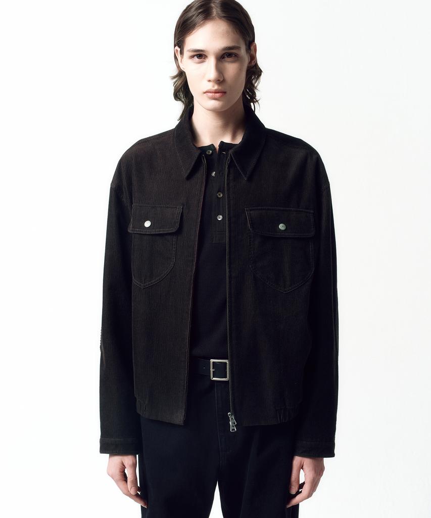 Insilence Organic Cotton Cord Rodeo Jacket Dark Brown