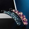 Korean Style Crystal Hair Claws Elegant Sweet Hairpins Rhinestones Banana Clip  For Women Girls