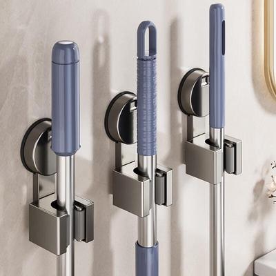 Dannele Punch-Free Suction Cup Mop & Broom Holder (4-Pack)