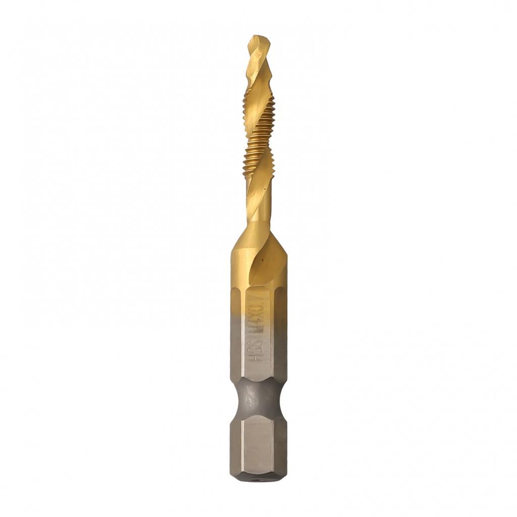 1 stücke Hex Schaft Metric Tap Gold HSS 4341 Loch Tippen Anfasen In