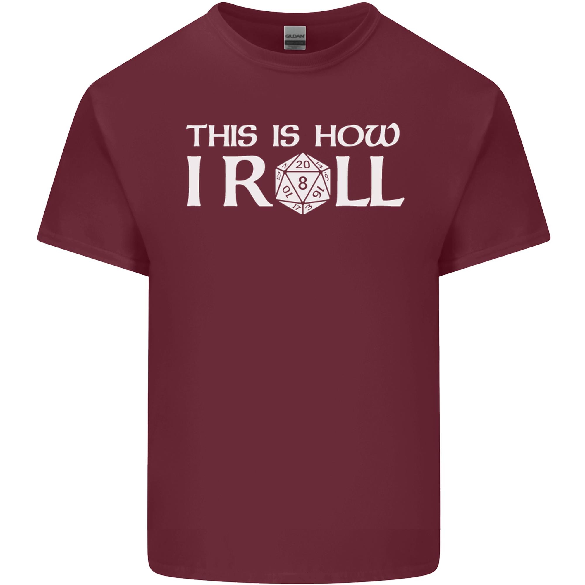 This Is How I Roll RPG Role Playing Games Unisexs Light Cotton TShirt S