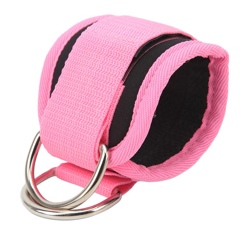 Fitness Ankle Buckle Leg Strength Trainer with Double D Rings and Rubber Straps for Men and Women