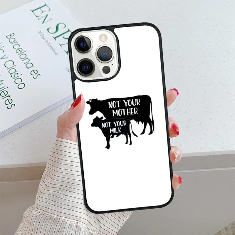 

Vegan Love Animal Pig Cow Phone Case cover For iPhone 17 Air 15 16 16e 14 13 Pro Coque 12 11 Pro Max For Apple PLUS fundas iPhone 11pro max