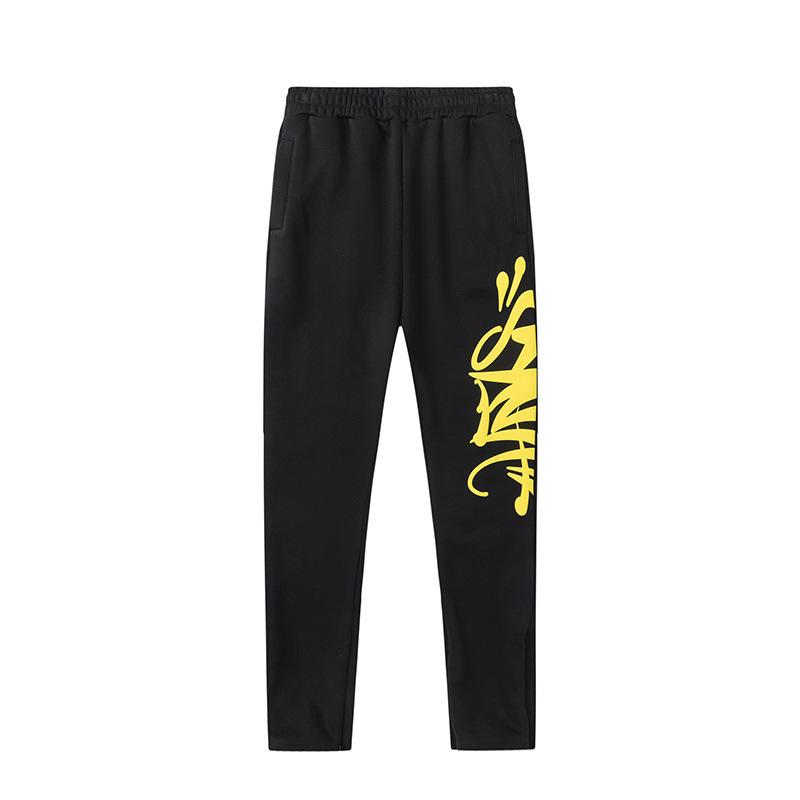 SynaWord American Trendy Brand Loose Sweater Hoodie Sweatpants Y2K Men's and Women's Hip-hop Street Couple Casual Suit