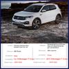 Carbon Fiber Door Handle Cover Trim for Volkswagen VW T-Cross C11    2022 Styling Stickers Car External