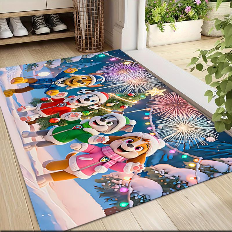 1Pc Paw Patrol Heroes Carpet Rug Soft Washable Antislip Home Living Room Sofa Mats Personalized Christmas Rug