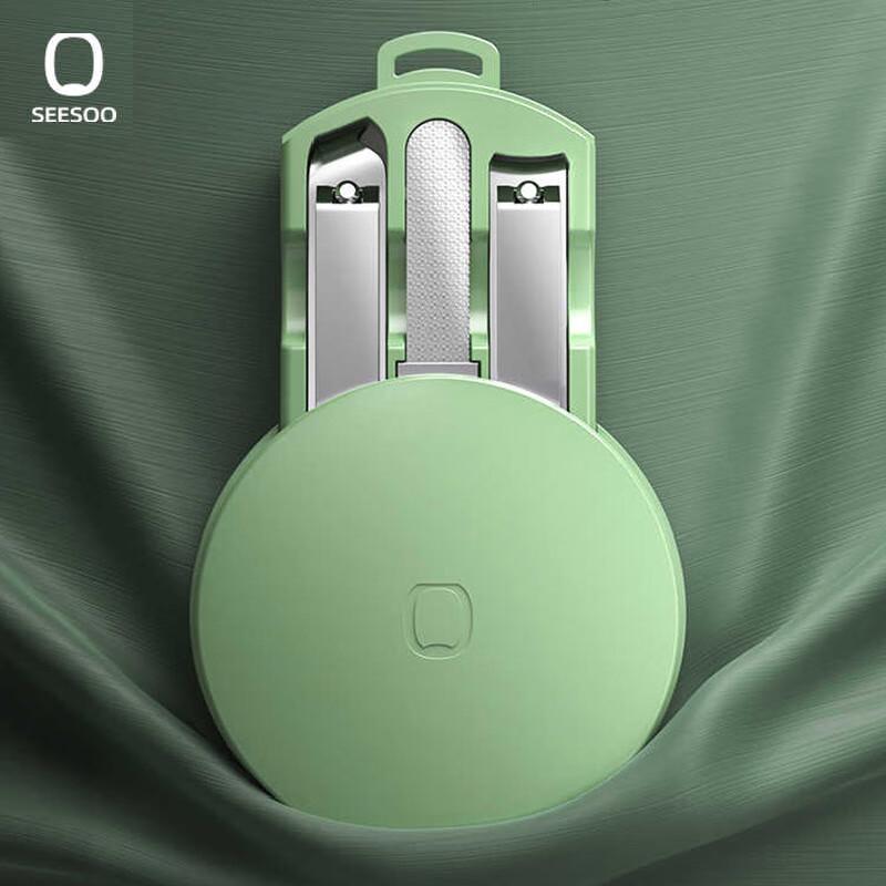 Qisu Macaron Anti-Splash Nail Clipper 3-Piece Set