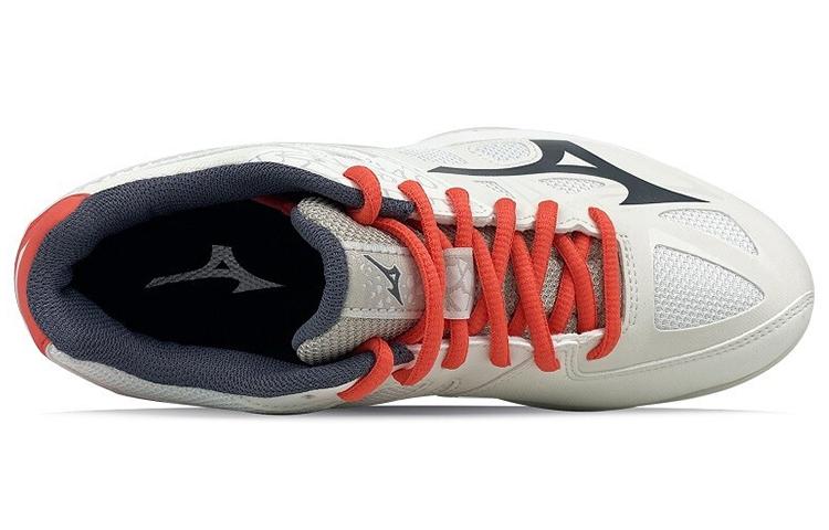 Women's Sneakers Mizuno Thunder Blade 2 Shoes 'White Red Grey' Women's