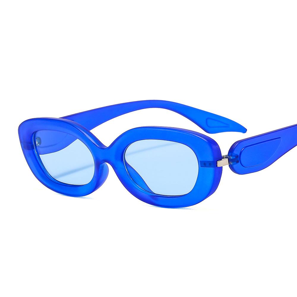 New Hot Sale Fashion Trend Hip-Hop Style Color Small Frame Cat Eye Sunglasses for Men and Women