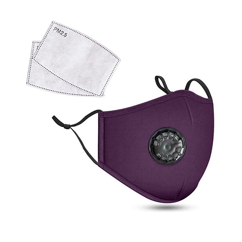 Anti-förorenings Pm2.5 Dammasker Tvättbara Och Återanvändbara Pluggbara Packning Bomull Unisex Rese Ppe Masker Bekväma Och Andningsbara