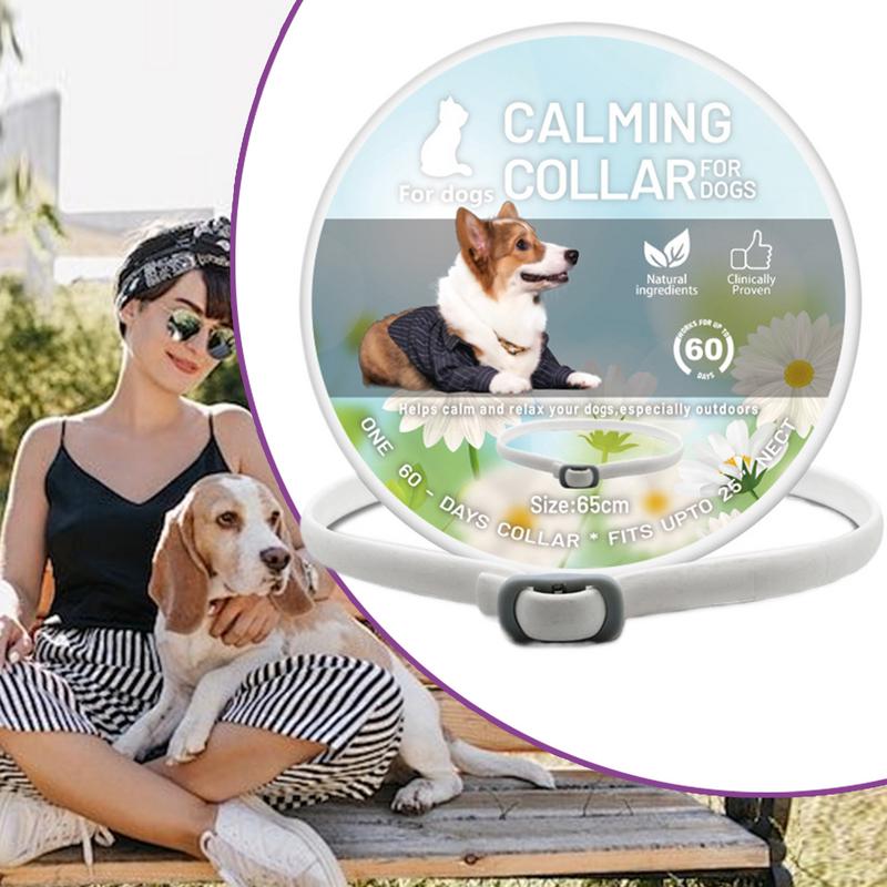 Calming Collar For Dogs Adjustable Pheromone Cat Calming Collar Adjustable Calm Diffuser Lasts 60 Days Pet Supplies For Small