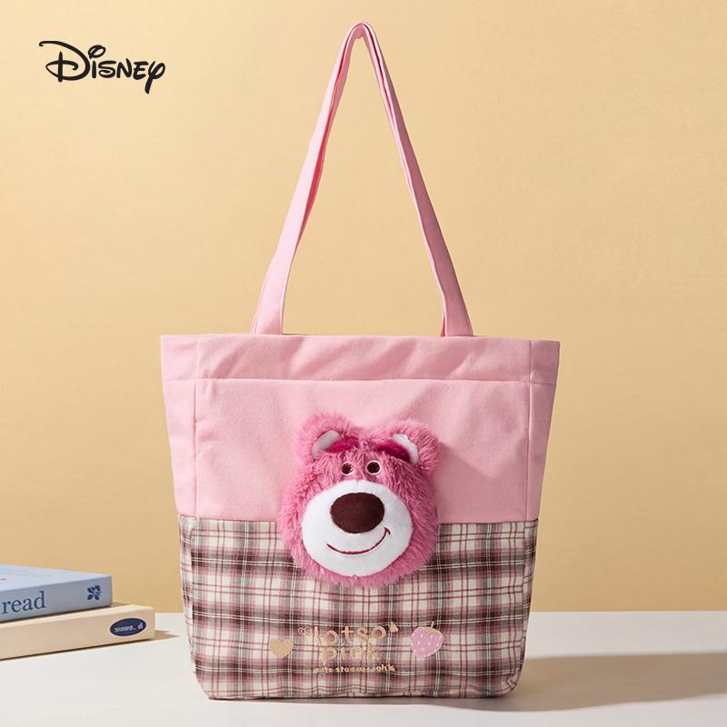 Disney Large Capacity Tote Bag Casual Fashion Versatile High-Value Commuter Bag Cute Plush Doll Bag Unisex Tote Bag B22209-L