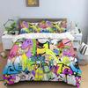 American cartoon illustration Print Polyester Bedding Sets Children or Adults for Beds Quilt Cover Pillowcase Anime bedding set
