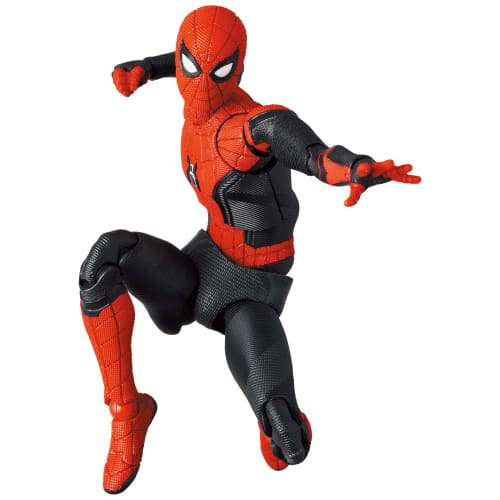 MAFEX No. 194 Spider-Man Upgraded Suit (No Way Home) - Approximately 150mm Tall, Non-Scale, Pre-Painted Action Figure
