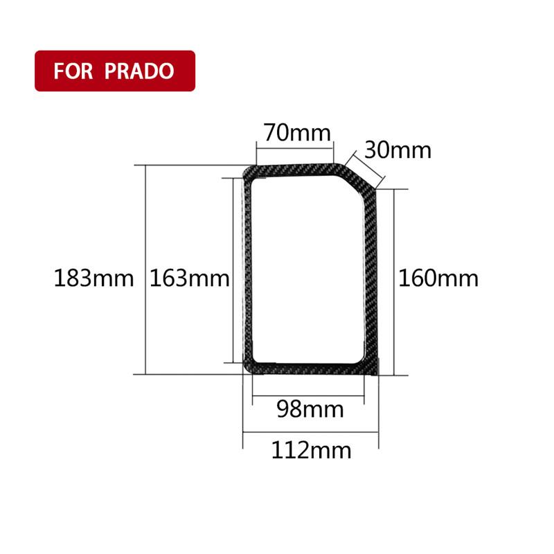 

Подходит для Toyota Land Cruiser Prado 2010-2018 Автомобильные аксессуары Карбоновая панель передач Украшение салона автомобиля Наклейка на автомобиль чёрный