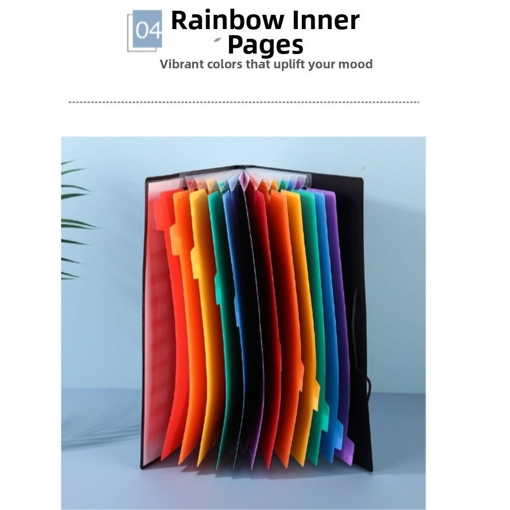 Large-capacity A4 Partition Folder with 12 Pockets Portable Documents Organizer  Coupon