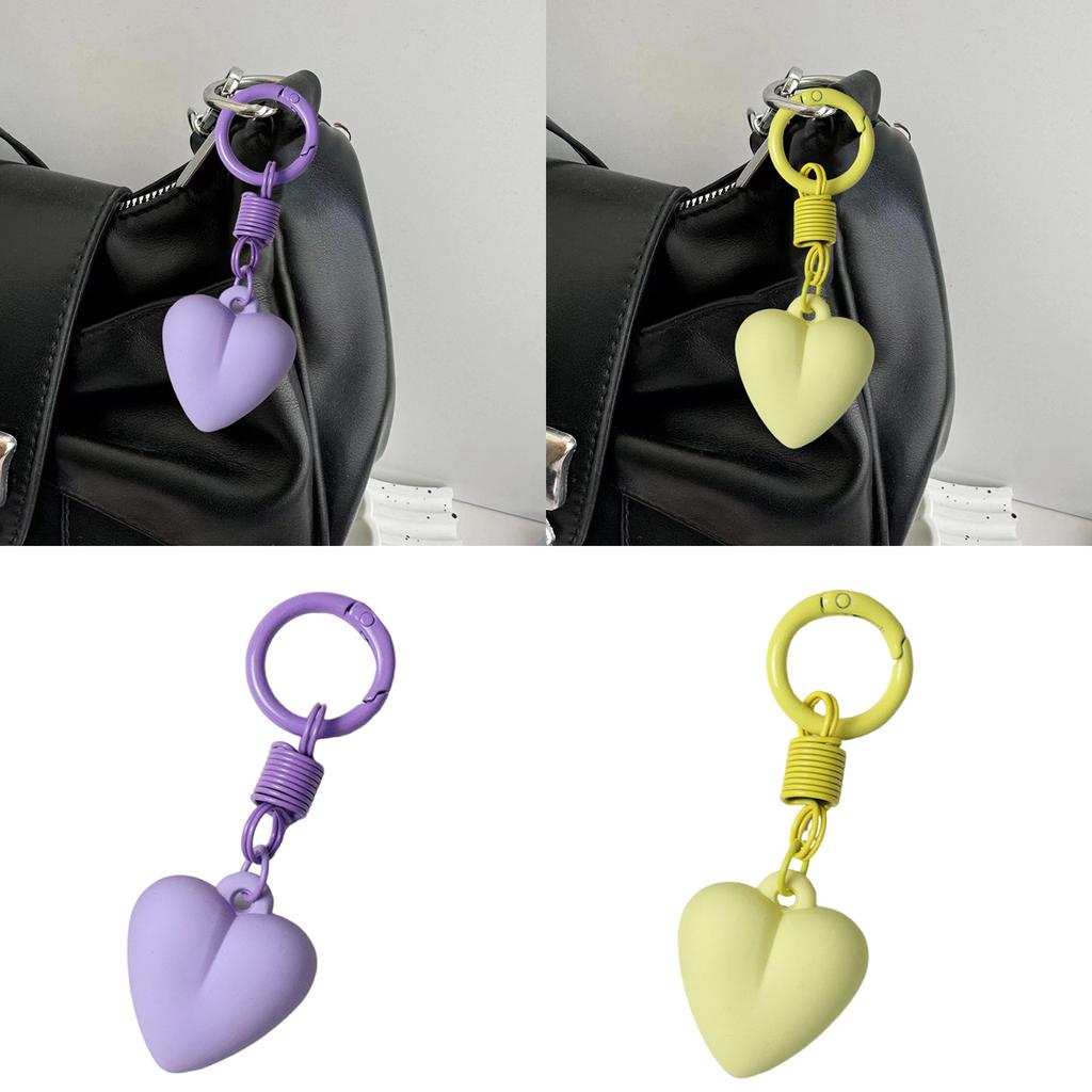 Heart Keychain Creative Keyrings Korean Styles Keychains Backpack Hanging Ornaments Car Key Rings for Bag Decoration