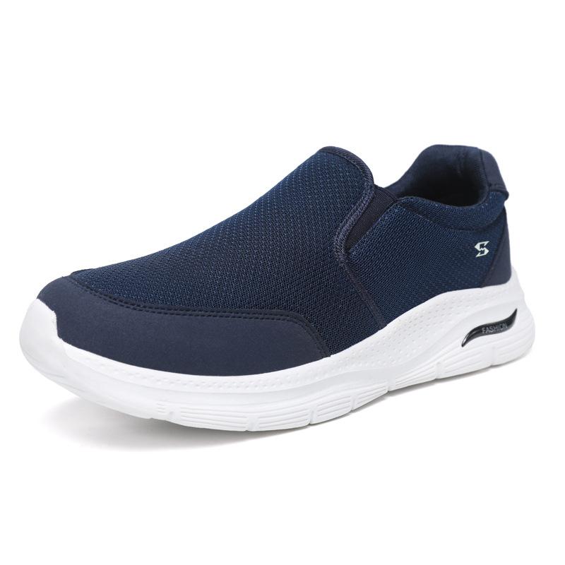 Men's shoes casual fashion summer new mesh breathable shoes walking soft sole lightweight running shoes one pedal