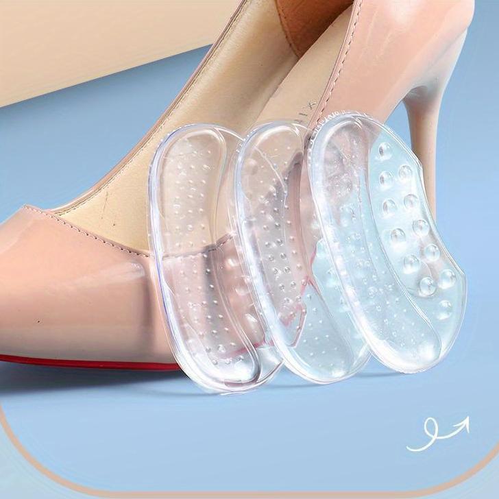 Super Soft Silicone Heel Stickers, Anti-wear Feet, Anti-drop Heels, Women's High Heels, Heel Shoes, Most Size Change Small Artifact, Half Size Pads