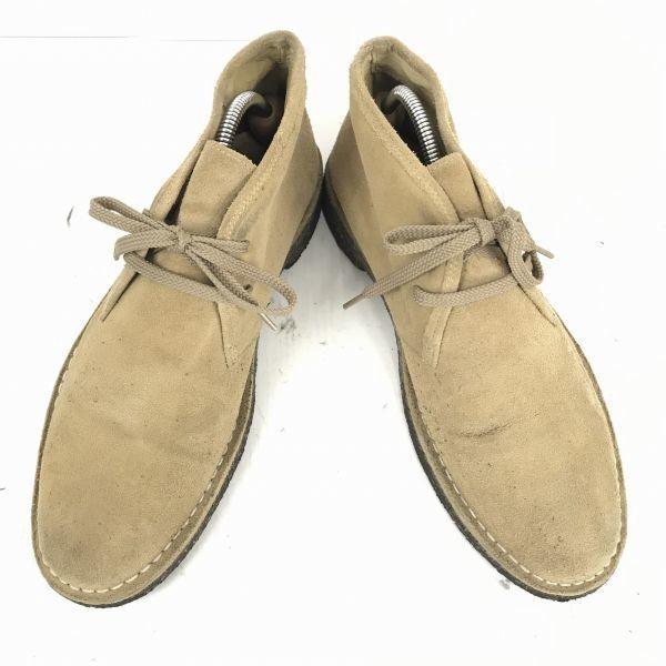 Indian Desert Boots Crepe Sole Suede Leather Chukka Boots Size 27.0 Beige