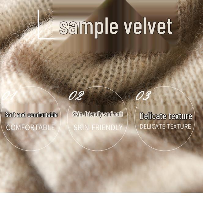 Colorblock Kaschmir-Strick-Schal - Vielseitiger gestreifter Snood für Damen & Herren
