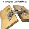 165° Weitwinkel-Scharnier mit Soft-Close-Mechanismus Weit öffnende Scharniere Einfache Montage für einfache Schrankintegration