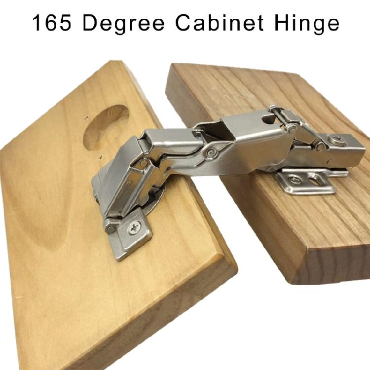 165° Weitwinkel-Scharnier mit Soft-Close-Mechanismus Weit öffnende Scharniere Einfache Montage für einfache Schrankintegration