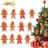 Xiyin Christmas Gingerbread Man Ornament - European & American Style Cookie Santa Claus Snowflake Figure