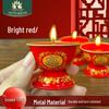 Festive Red Smokeless Candles for New Year, Buddha Offerings & God of Wealth Home Decor.