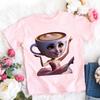 Summer Tops Italian Brainrot T-Shirt Cartoon Anime Print Clothes Round Neck Basic Tops Fashin Casual Loose T Shirts Gift Unisex