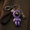 Luxury Starry Sky Teddy Bear Keychain for Couples - Cute Car Pendant for Men and Women
