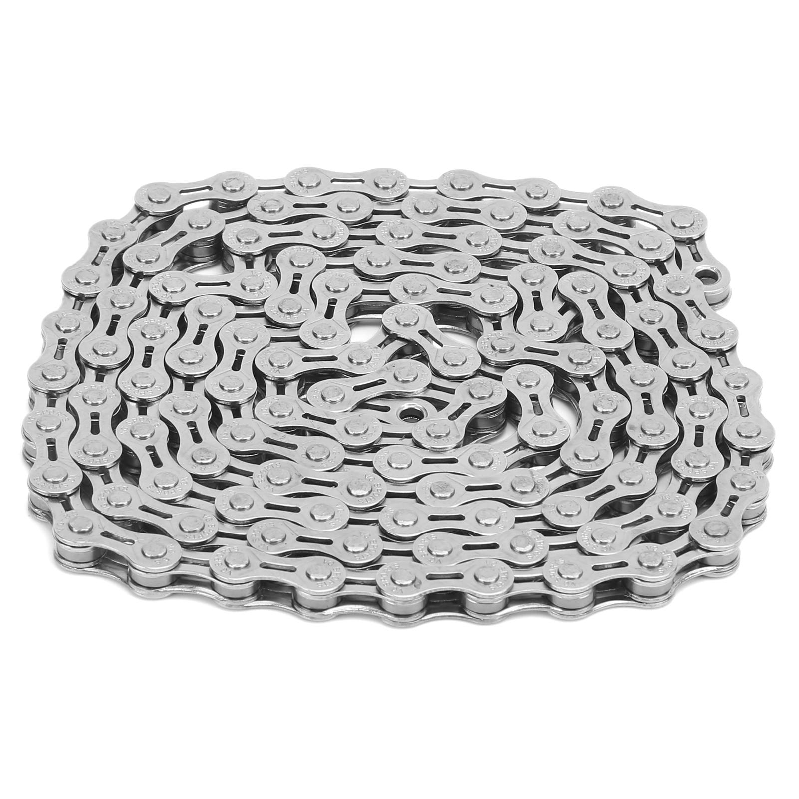 

VG Sports 8-скоростная велосипедная цепь Легкая полуполая 12x332 дюйма 116 звеньев Велосипедная цепь для