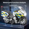 1:14 R1250Rt-P Robustes Streifenpolizeimotorrad Simulationslegierungsmodell Spielzeug Sammlerstück Ornament