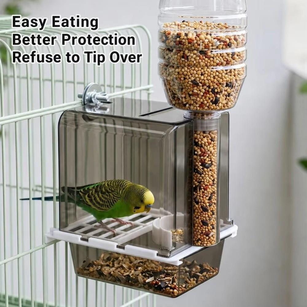 Splash Proof Hanging Parrot Feeder Anti-Spill Birds Food Container Pet Supplies