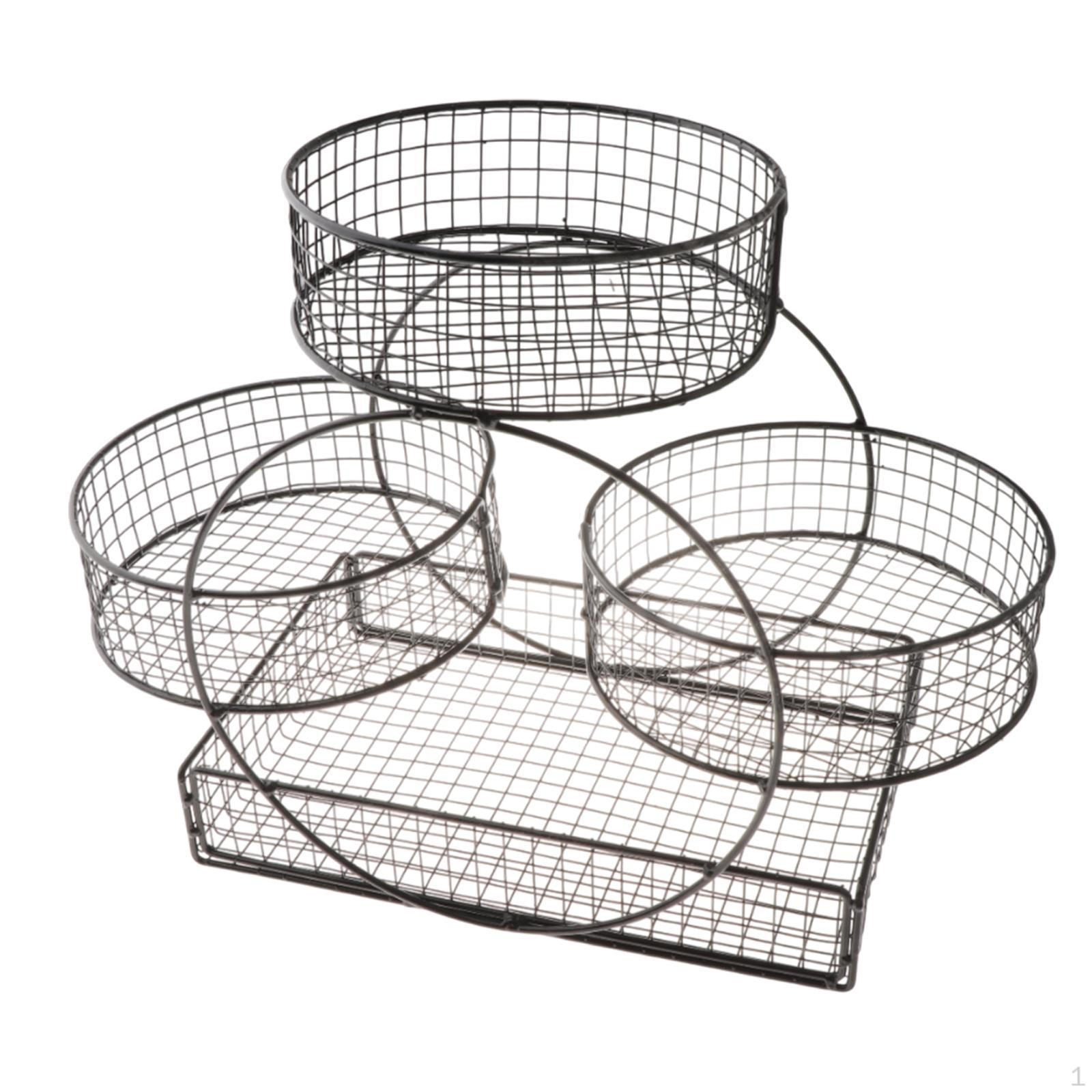 

Фруктовая корзина для хлеба, железная сетка, большая емкость, столешница, овощная чаша для картофеля чёрный