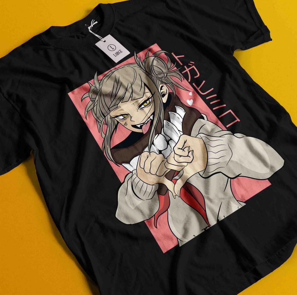 

Футболка Химико Тога Футболка Моя Геройская Академия Футболка Аниме Мидория Даби Шото Футболка Деку 4XL