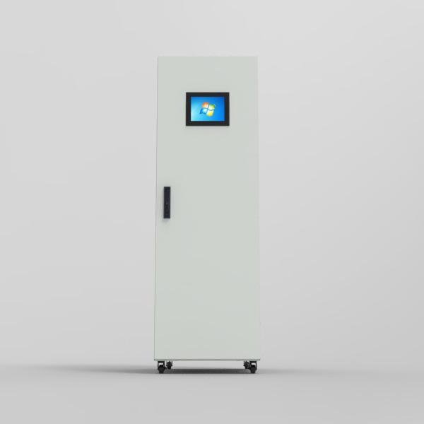 Integrated Smart Cabinet with Micro-Environment Monitoring, Air Conditioner, and Removable Side Panel