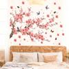 Wall Sticker Branch Cherry Blossom Birds Self Adhesive Wall Decal for Living Room Bedroom Home Decor