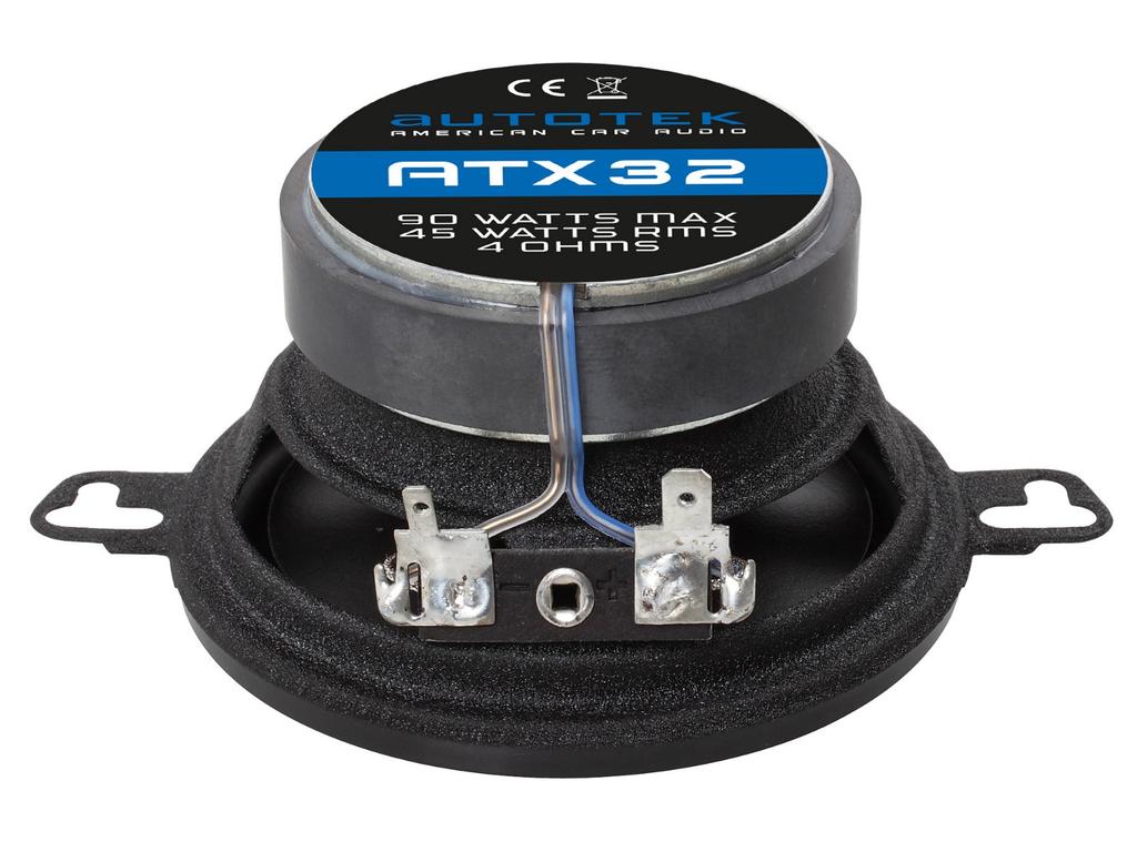 Autotek ATX32 - two-way speakers, diameter 87 mm, RMS power 45 Watts