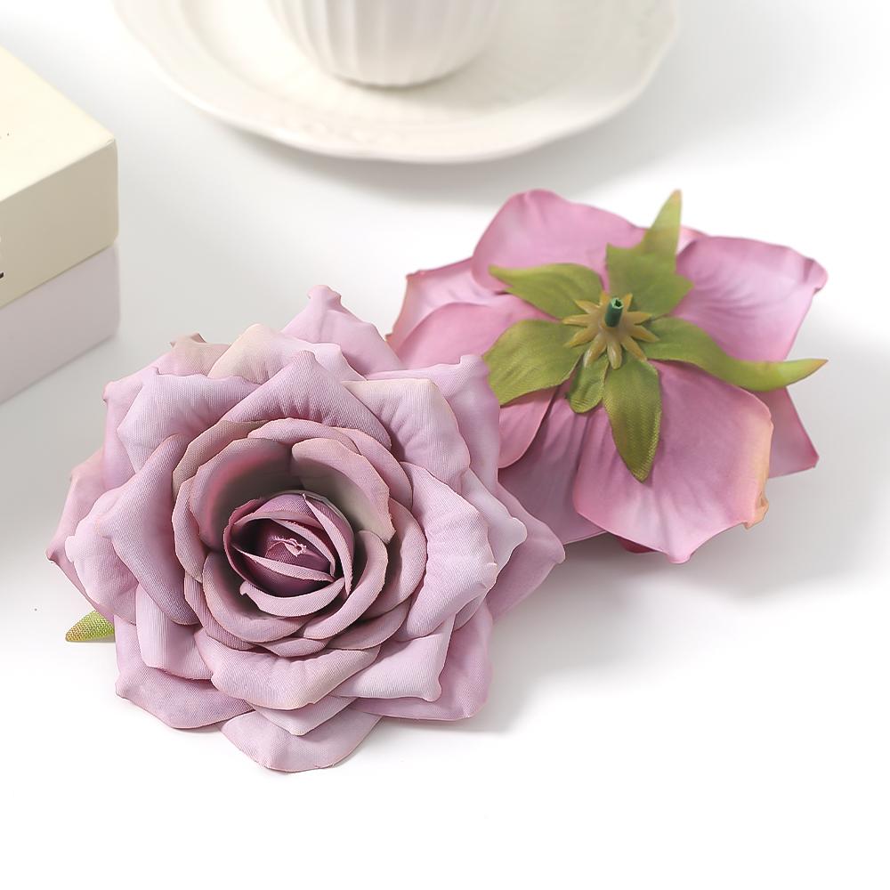 3/5Pcs Rose Artificial Flower Head DIY Home Room Decoration Friends Gathering Birthday Party Accessories For Wedding Table Decor