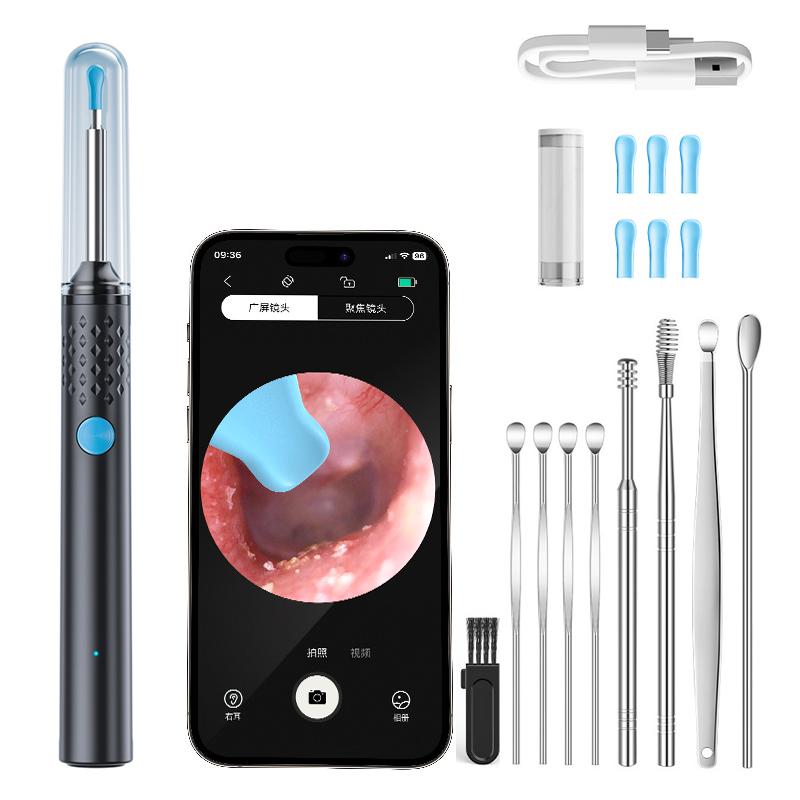 Ear Wax Removal Tool Camera 9999W HD Camera 6 LED Lights Ear Cleaner with Camera Endoscope Ear Cleaning kit for Adult and Child