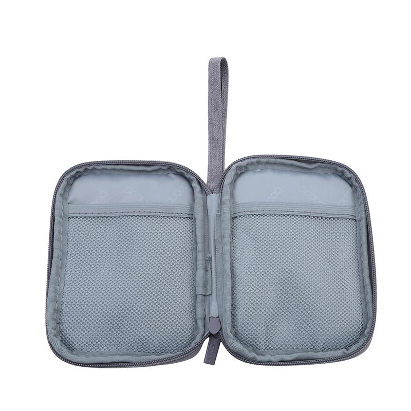 Travel Organizer Electronics Accessories Carrying Bag Portable Single/Double Layers Storage For Cable Hard Disk Power Bank