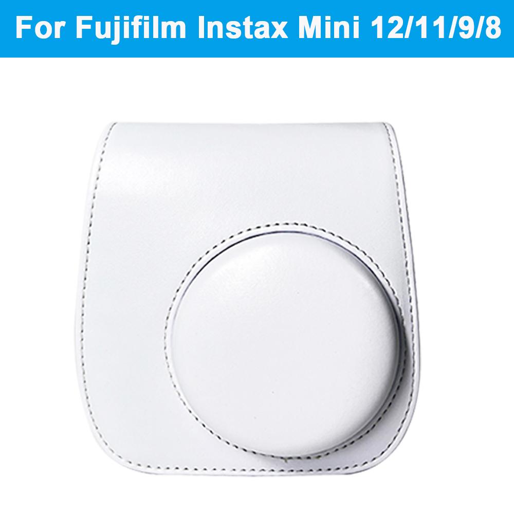 PU Leather Camera Bag Case For Fujifilm Instax Mini 12/11/9/8 Retro Camera Protective Cover Shell Pouch Protector Scratchproof