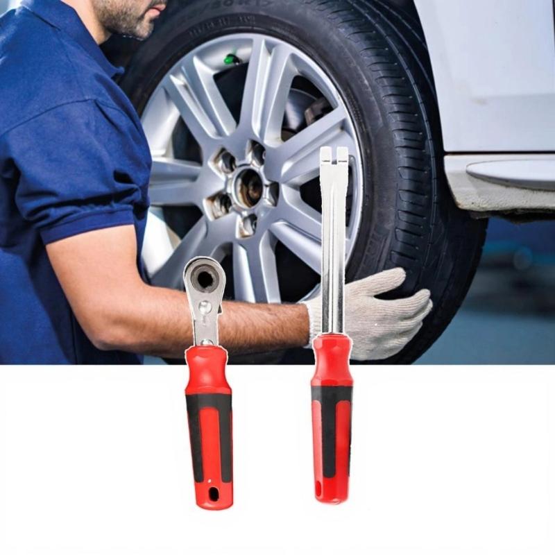 5/16in Double Square Ratcheting Wrench & Fork End Release Tool with Precise Calibration For Accurate Brake Performances