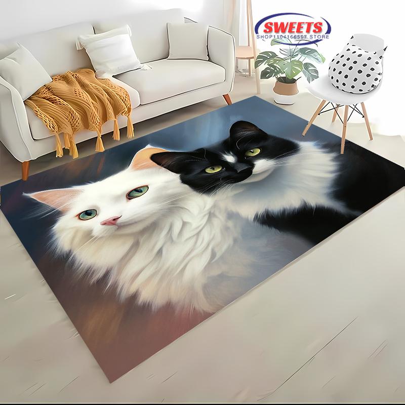 Alfombra Tai Chi Arte Secreto Chino Antiguo, Alfombrilla para Sala de Estar Dormitorio Sofá Cocina Felpudo Decoración, Alfombrilla Duradera Antideslizante para Suelo de Niños